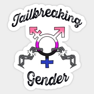 Jailbreaking Gender - Gender Fluid Sticker